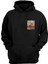 Unisex Alien Riding A Skateboard Baskılı Siyah Normal Kalıp Şardonlu Kalın Sweatshirt 1