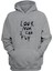 Unisex Look Mom I Can Fly Baskılı Gri Normal Kalıp Şardonlu Kalın Sweatshirt 1