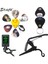3 Tarzı Çizgi Film 0.96MM Soach Yeni Süper Değerli Alet Kiti Gitar Akort Aleti + Capo + Plectrum Tutucu + Anahtarlık + 6 Renk Seçtikleri Gitar Parçaları Aksesuarlar (Yurt Dışından) 1