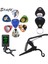 1 Stil Çizgi Film 0,71 mm Soach Yeni Süper Değerli Alet Kiti Gitar Akort Aleti + Capo + Plectrum Tutucu + Anahtarlık + 6 Renk Seçtikleri Gitar Parçaları Aksesuarlar (Yurt Dışından) 1