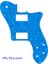 4ply Mavi Inci Stili Pleroo Gitar Parçaları Abd Fender '72 Için Pickguard Tele Deluxe Yeniden Yayın Gitar Paf Humbucker Değiştirme Telecaster Gitar (Yurt Dışından) 1