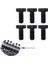 Siyah Stil 6 Adet Elektrikli Çift Sistem Tremolo Köprüsü Ince Ayar Vidaları Floyd Rose Gitar Çapı 5 mm Siyah Altın Gümüş (Yurt Dışından) 4