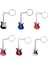 gr 4.6x3.5cm Stili Mini Metal Klasik Elektro Gitar Anahtarlık Anahtar Araba Zinciri Gitar Anahtarlık Müzik Aletleri Kolye Adam Kadınlar Için 6 Renkler (Yurt Dışından) 5