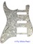 4ply Beyaz Inci Stili Elektro Gitar Parçaları Solak Abdmeksika Fd Strat 11 Delik Hss Paf Humbucker Gitar Pickguard Kazıma Plakası (Yurt Dışından) 1