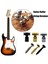 Gümüş Tarzı Yeni Elektro Gitar Krom Silindir Dize Ağaçları Vida Dizeleri ile Tutucu Montaj Ağacı Kılavuzu Yaylı Enstrümanlar Aksesuarları (Yurt Dışından) 2