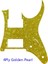 4ply Altın Inci Stili Pleroo Gitar Parçaları - F Delik Vidaları Mıj Ibanez RG2550Z Gitar Pickguard Humbucker Hh Pickup Karalama Plakası, Birçok Renk (Yurt Dışından) 1