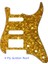 4ply Altın Inci Stili Pleroo Gitar Pickguard- Floyd Rose Tremolo Köprüsü ile Urew Delikleri Strat Için Paf Humbucker Tek Hss Kazıma Plakası (Yurt Dışından) 1