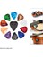 Gitar Tarzı Seçer Gitar Seçtikleri ve Gitar Seçtikleri Tutucu Seti Akustik Gitar Elektro Gitar Bas Ukulele Yapışkanlı Tutucu (Rastgele Renk Seçer) (Yurt Dışından) 3