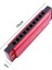 Siyah Stil Sıcak METAL10 Delik Polifoni 3 Renk Yüksek Li Armonika Enstrüman Gaita Ağız Organı Armonica Diatonica Mondharmonica (Yurt Dışından) 5