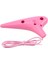 Pembe Stil 12 Delik Reçine Plastik Ocarina Flüt Füme Yanık Denizaltı Tarzı Yeni Başlayanlar Için Muore ile Müzik Enstrümanı (Yurt Dışından) 5