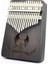 Çiçek Açan Çiçekler Tarzı Afrika Calimba 17 Tuşlu Başparmak Piyano Tek Kartla Yapıldı, Ayar Çekiç Mbira Müzik Aleti ile Taşınabilir Maun Teclado (Yurt Dışından) 4