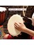 Yibuy 30 cm Çap Bej Davul Kafa Keçi Derisi Yuvarlak Bongo Drumaman Davul Afrika Tef Uyar (Yurt Dışından) 2