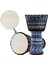 Yibuy 30 cm Çap Bej Davul Kafa Keçi Derisi Yuvarlak Bongo Drumaman Davul Afrika Tef Uyar (Yurt Dışından) 3