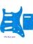 4ply Mavi Inci Stili Pleroo Parçaları - Abd Için Anti-Pikap Çizilme Plakası Strat Witrew Deliği Kguard ve Arka Plaka Için Gitar Pickguard (Yurt Dışından) 1