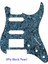 4ply Siyah Inci Stili Pleroo Gitar Pickguard- Floyd Rose Tremolo Köprüsü ile Urew Delikleri Strat Için Paf Humbucker Tek Hss Kazıma Plakası (Yurt Dışından) 1