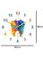 3x Suluboya Diş Boyama Baskı Duvar Saati Diş Kliniği Duvar Sanatı Geçmeyen Duvar Saati Ortodontist Diş Hekimi (Yurt Dışından) 5