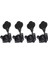 Siyah 4l Stili 4r 4l 2R2L Açık Elektro Bas Gitar Tuning Pegs Makine Kafaları Bas Için Tuner Krom Siyah (Yurt Dışından) 1