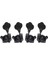 Siyah 4l Stili 4r 4l 2R2L Açık Elektro Bas Gitar Tuning Pegs Makine Kafaları Bas Için Tuner Krom Siyah (Yurt Dışından) 3