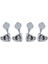 Siyah 4l Stili 4r 4l 2R2L Açık Elektro Bas Gitar Tuning Pegs Makine Kafaları Bas Için Tuner Krom Siyah (Yurt Dışından) 4