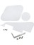 Beyaz 1ply Tarzı Fleor Lp Gitar Seti Pickguard Scratch Plate & Controlswitch Lp Gitar Parçaları Için Boşluk Kapağı ve Braketi (Yurt Dışından) 1