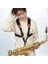 140CM-170CM Stili Yetişkin Çocuk Yumuşak Sax Kayış Deri Çift Omuz Saksafon Sapanlar Alto Tenor Soprano Sax Için Çelik Kancalı (Yurt Dışından) 3