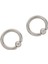 1 Çift Paslanmaz Çelik Esir Boncuk Küpeler Çember Çıtçıt Delici Takı Çelik Rengi, 6G(4MM)X16MM (Yurt Dışından) 4