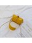 Metal Halka Kolu Kadın Çanta Mini Sevimli Tote Çanta Zincir Perçin Omuz Çantası Moda Messenger Çanta Sarı (Yurt Dışından) 3