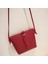 Moda Kadın Omuzdan Askili Çanta Pu Deri Kadın Çanta Katı Tote Çanta Crossbody Çanta Deri Kadın Askılı Çanta (Kırmızı) (Yurt Dışından) 4
