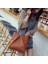 Kadın Çanta Bayan Omuz Çantaları Tote Çanta Messenger Satchel Deri (Kahverengi) (Yurt Dışından) 5