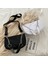Rahat Bayanlar Crossbody Çanta Naylon Zincir Çanta Kadın Vintage Omuz Çantaları Kızlar Sokak Koltukaltı Çanta Çanta Siyah (Yurt Dışından) 4