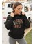 Pamuklu Tarz Oversize Kadın Kapşonlu Sweatshirt 1