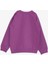 Kız Çocuk Sweatshirt Cepli Çiçek Baskılı 1-4 Yaş, Eflatun 2