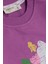 Kız Çocuk Sweatshirt Cepli Çiçek Baskılı 1-4 Yaş, Eflatun 3
