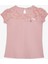 Kız Çocuk Tişört Güpürlü Aksesuarlı 5-10 Yaş, Pembe 1