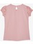 Kız Çocuk Tişört Güpürlü Aksesuarlı 5-10 Yaş, Pembe 2