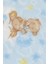 Breeze Golden Yenidoğan Bebek Battaniyesi Emboss Kabartma Ayıcık Desenli Mavi 3