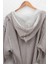 Melsa Erkek Sabahlık %100 Organik Pamuk Müslin Açık Gri 3