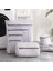Silindir 22-33CM Tarzı Ev Çamaşır Makinesi Çamaşır Torbaları Polyester Seyahat Organizatör Kılıfı Kirli Giysiler Yıkama Torbası Iç Çamaşır Çamaşır Torbası Gri Dalgalanma (Yurt Dışından) 2