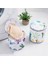 S 25CM-30CM Stili Yeni Stil Mor Yusufçuk Desen Baskı Çamaşır Torbası Çamaşır Makinesi Özel Saklama Çantası Sütyen Silindirik Çamaşır Torbası (Yurt Dışından) 3