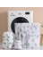 M 40-50CM Stili Kaktüs Baskı Fermuarlı Örgü Çamaşır Torbası Polyester Çamaşır Net Çanta Iç Çamaşırı Çorap Çamaşır Makinesi Kılıfı Giysi Sutyen Çantaları (Yurt Dışından) 3