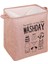 Pembe Tarzı 44*35*50CM Çamaşır Sepeti Dayanıklı Şık Sepet Kova Saklama Kutusu #w0 (Yurt Dışından) 1