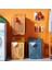 Küçük Mavi Stil Katlanabilir Plastik Kirli Çamaşır Sepeti Ev Banyo Tuvalet Çeşitli Eşyalar Iç Çamaşırı Cothes Duvara Monte Saklama Sepeti Kutusu Organizatör (Yurt Dışından) 5