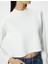 Crop Sweatshirt Dik Yaka Ribanalı 5