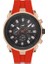 FM31402D-R4 Quartz Silikon Bordo Siyah Kadran 44 mm Erkek Kol Saati 1