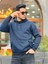 Lacivert Fell Better Nakışlı Kapşonlu Üç Iplik Oversize Sweatshirt 1