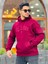 Bordo Fell Better Nakışlı Kapşonlu Üç Iplik Oversize Sweatshirt 1