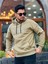 Haki Fell Better Nakışlı Kapşonlu Üç Iplik Oversize Sweatshirt 3