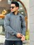 Antrasit Üç Iplik Fermuarlı Nakış Detaylı Regular Fit Sweatshirt 2