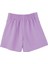 Kız Çocuk Belli Lastikli Süs Düğmeli Pileli Şort 3