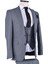 7010 Clishe Slim Fit 6 Drop Yelekli Takım Elbise/açık Lacivert/48 3